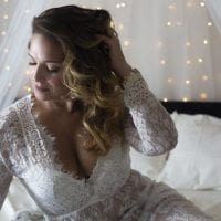 Orlando Boudoir Photography White Lace Hair