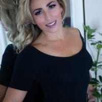 Orlando boudoir photography little black dress mirror